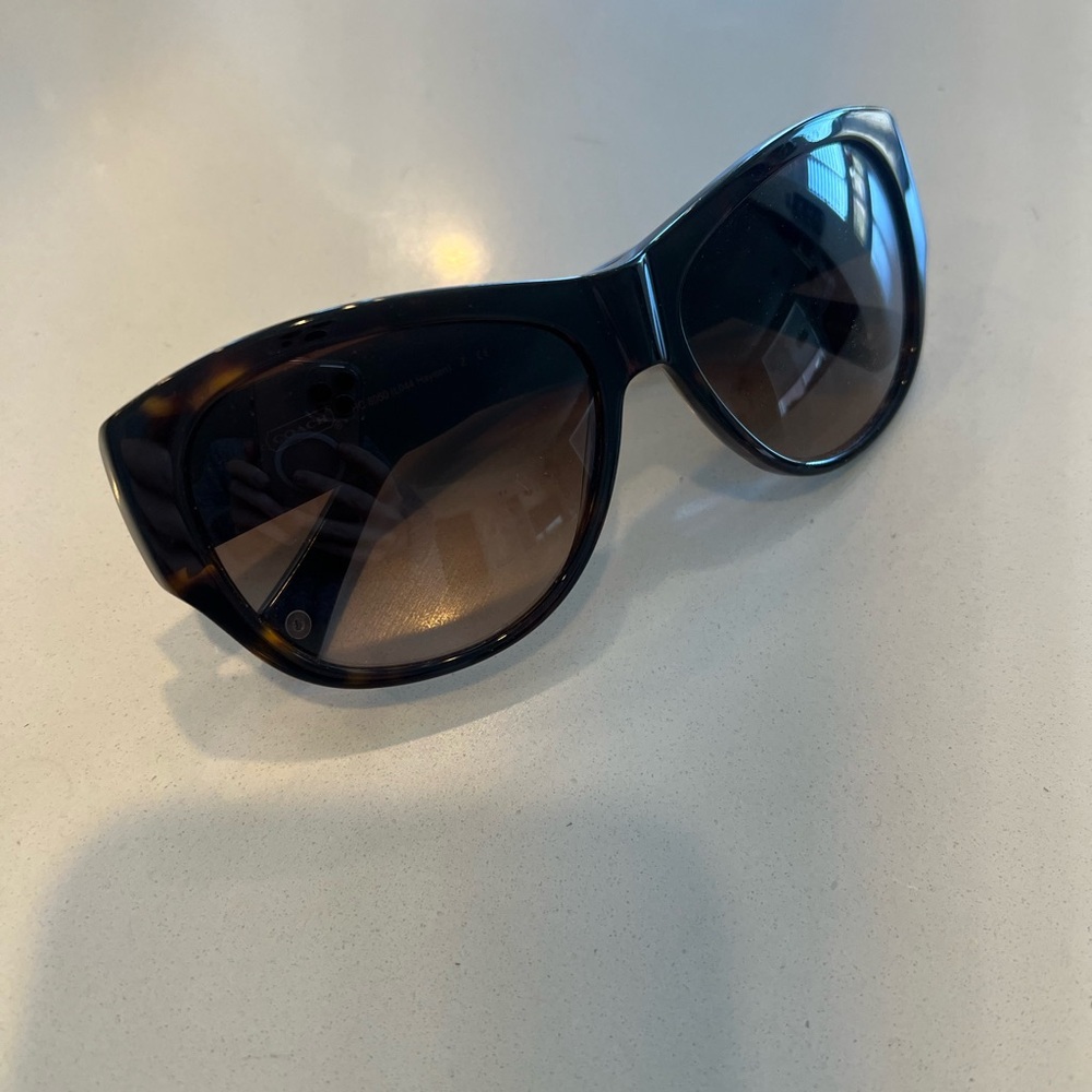 Coach Hayden Dark Tortoise/Brown Gradient Sunglasses